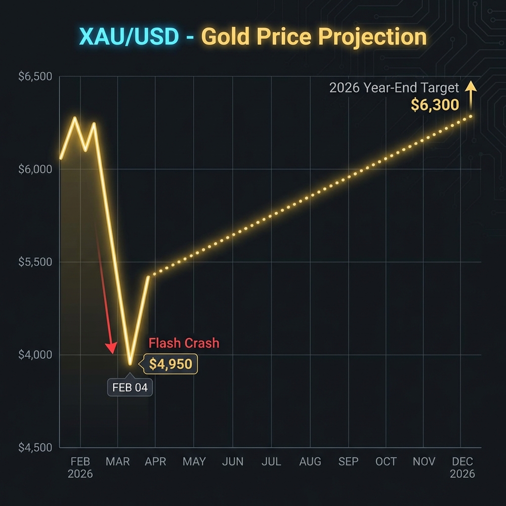 Gold Price Flash Crash Chart